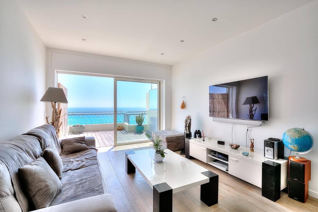 ニースLe Florentina, Dernier Etage Avec Terrasse, Vue Sur La Baie Des Angesアパートメント エクステリア 写真